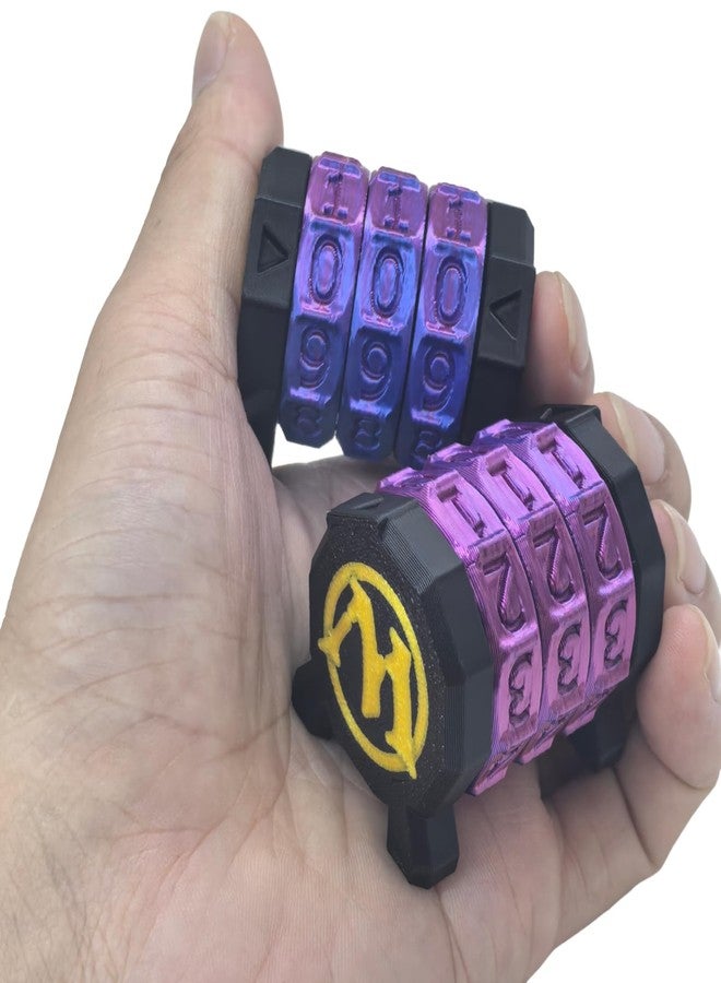 XJPONGC 2 Pack Life Counter - HP Tracker with Tracking Card Slot MTG Tabletop RPG Dungeons and Dragons(2 Pack Black Purple) - Image 1